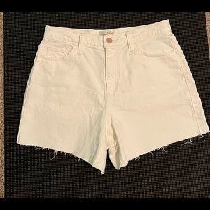 White Denim Shorts